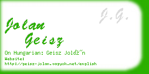 jolan geisz business card